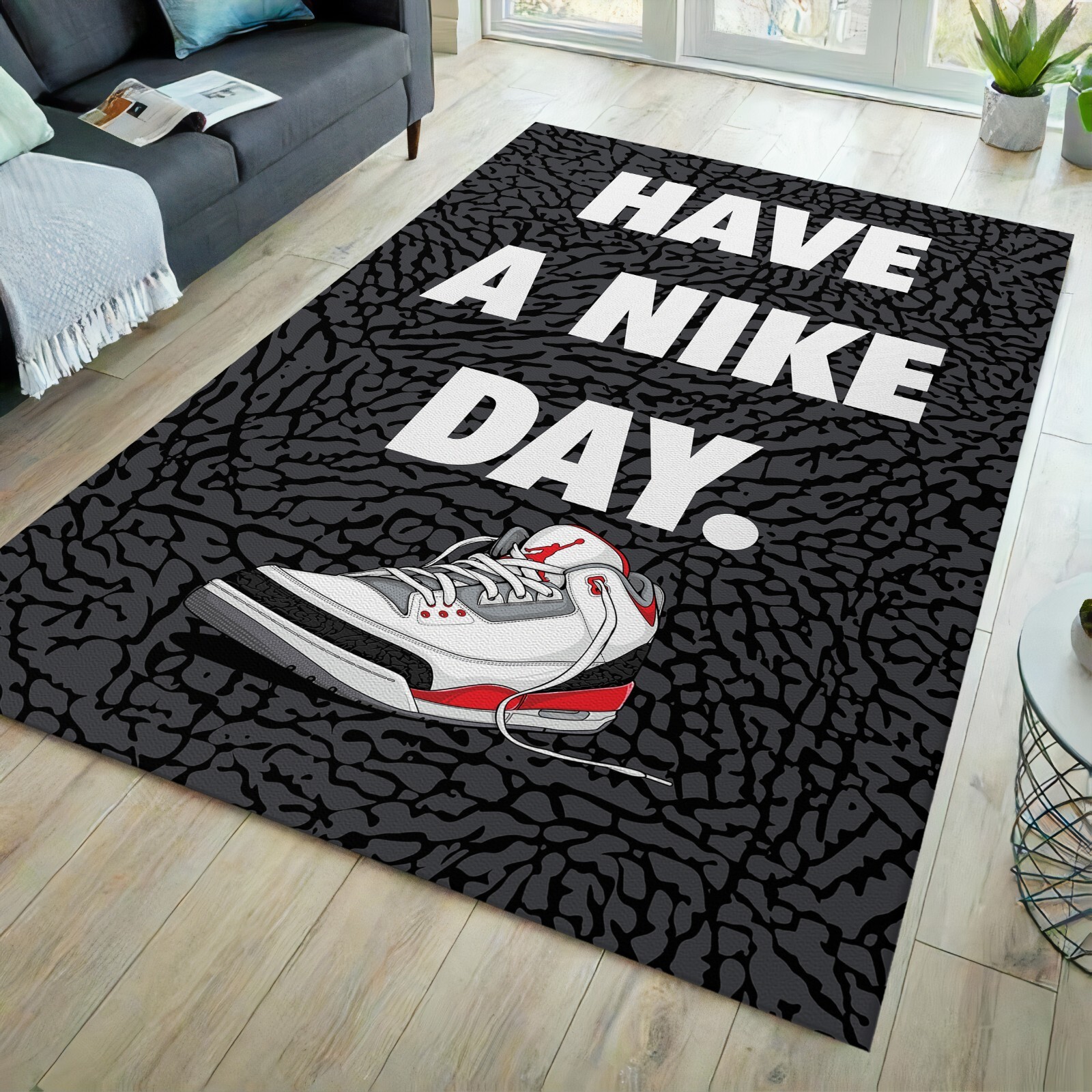 Sneaker rug, sneaker room rug, hypebeast rug, shoe cabinet rug, shoe rug,