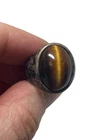 Sterling Silver Vintage Tiger Eye Quartz Ring Size 7