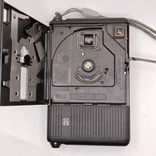 Vintage Kodak Disc 6000 Kamera schwarz mit Trageriemen funktioniert aber kein Film getestet - Bild 4 von 9