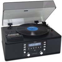 Teac Lp-r550usb Cd Recorder With Cassette Turntable Black Teac Lp-r550usb Cd Recorder With Cassette Turntable Black