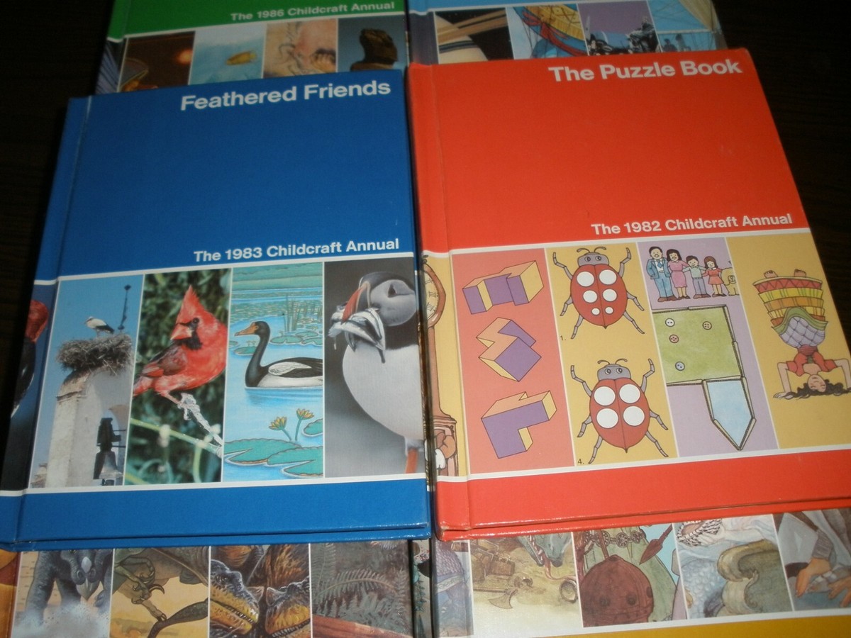 LOT OF 22 CHILDCRAFT CHILDREN'S BOOKS ANNUALS 1970'S 1980'S