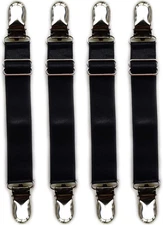 Gragengs Fixing Clip Non-Slip Boot Garter Adjustable Elastic Belt Black 