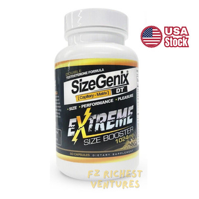 1x SizeGenix Men's Health Supplement 1 Month Supply Boost Energy US Shipping New