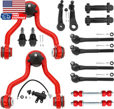 15Pc Front End Suspension Kit W/Pu Bushings for 1995-1999 Chevy GMC K1500/K2500
