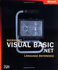 MICROSOFT VISUAL BASIC .NET LANGUAGE REFERENCE DEVELOPER By Microsoft NEW