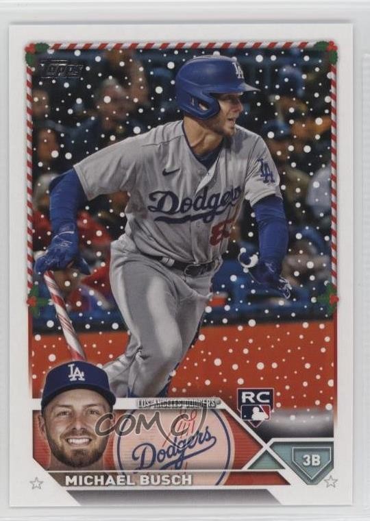 2023 Topps Holiday Variation SP Variation Michael Busch #H130 Rookie RC 0i1b