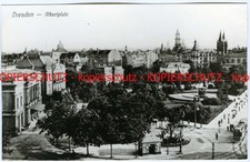 Drezno Neustadt Albertplatz Tramwaj Poczekalnia Kościół Teatr KOPIE-AK