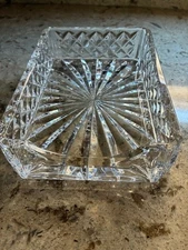 Waterford Crystal Westover Notepad Holder/Desk Tray - EXCELLENT