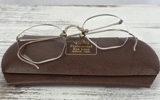 Vtg 12K GF Glasses Eyewear American Optical Frames w/Original Leather Case