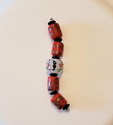 Handmade Lampwork Glass Bead Set Georgous (A11)