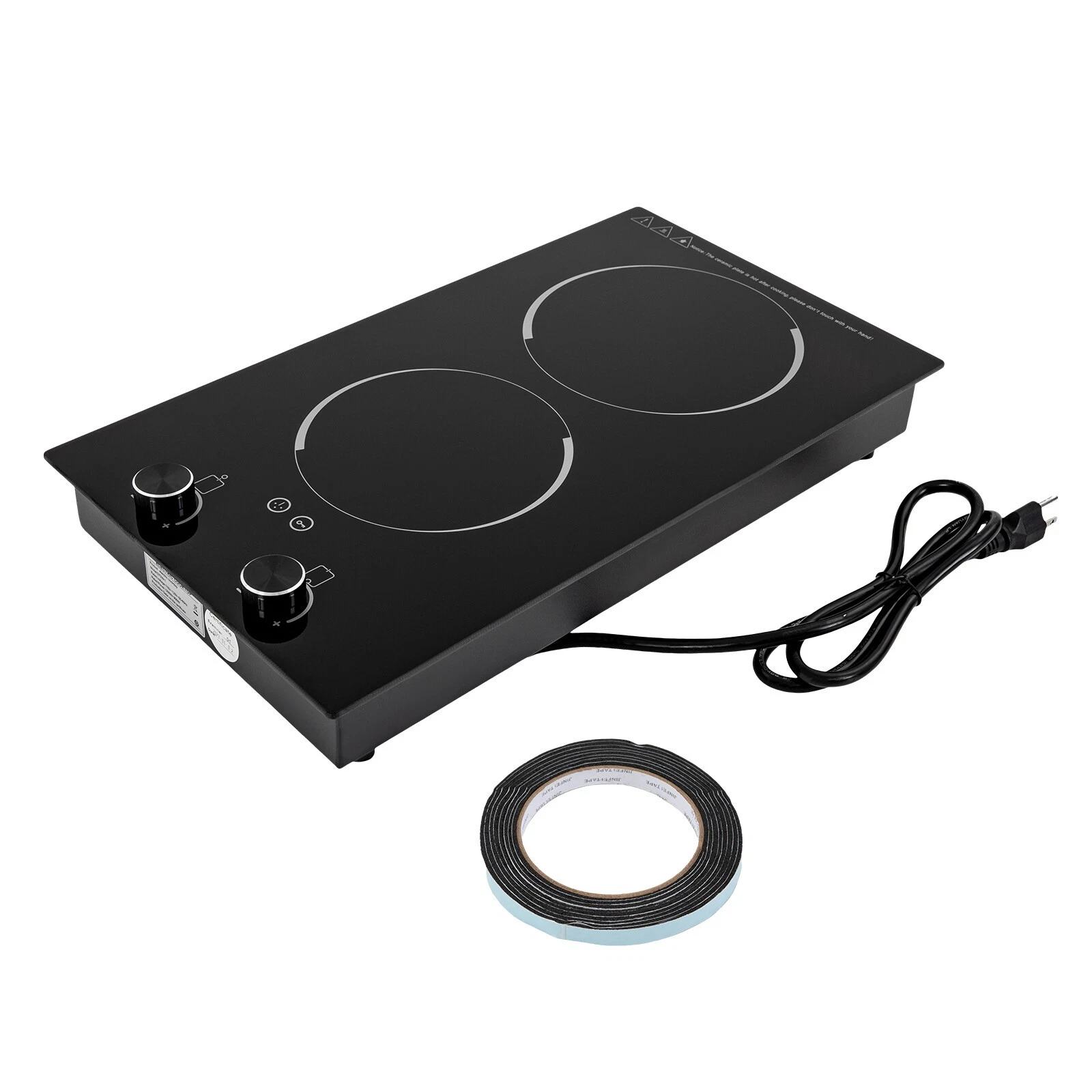 Electric Induction Cooktop Stove Top Touch Control Child Lock 2-Burner DT2W-1