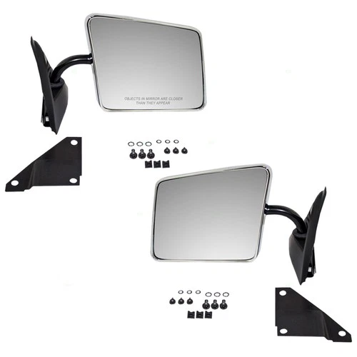 Manual Mirror fits 1983-1994 S10 Blazer Below Eyeline Manual Fold Set 15642574