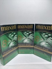 Sealed Lot of 3 Maxell Premium Grade T-160 VHS Videocassette New In Package