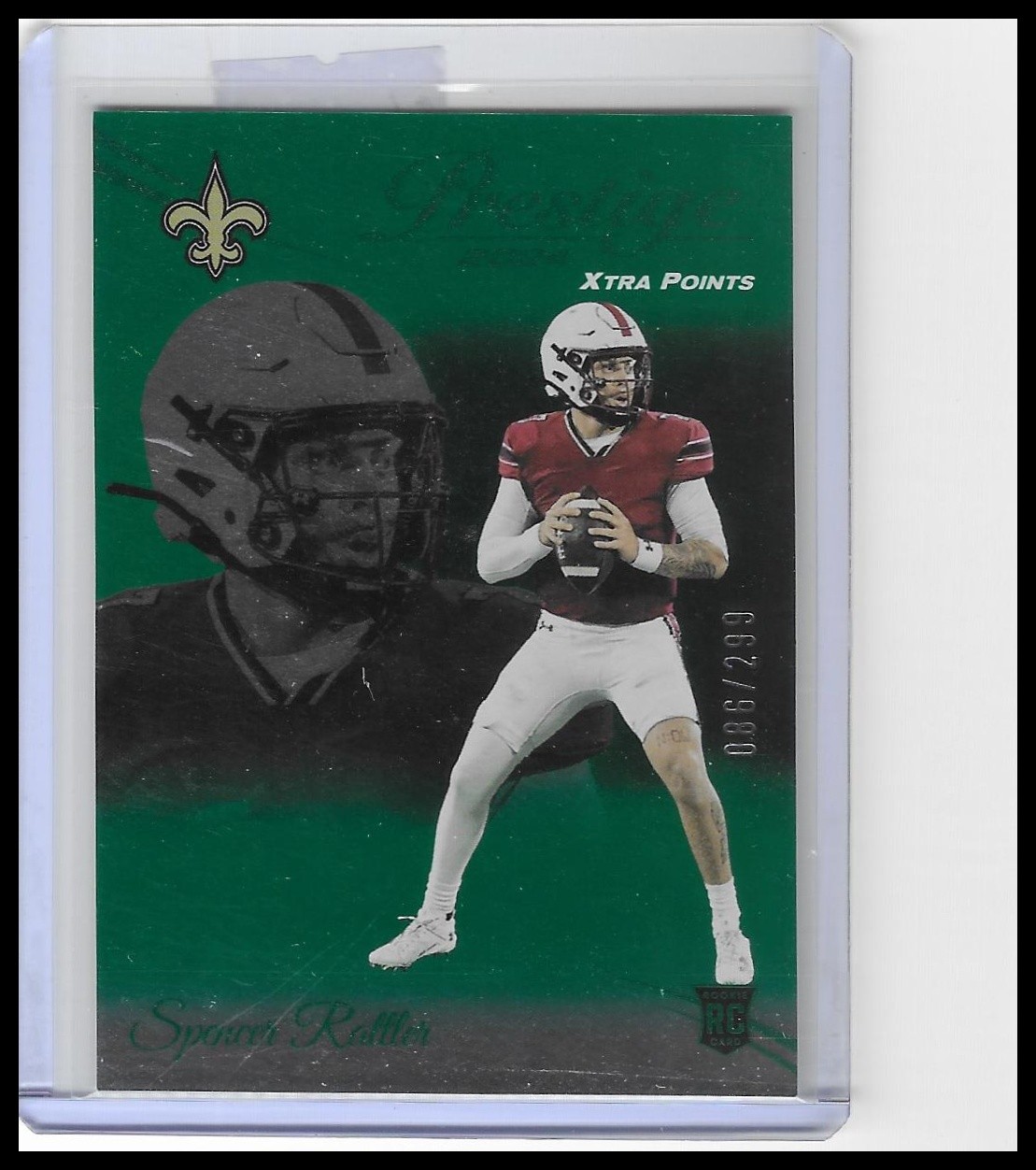 2024 Panini Prestige - Green Xtra Points #359 Spencer Rattler #/299