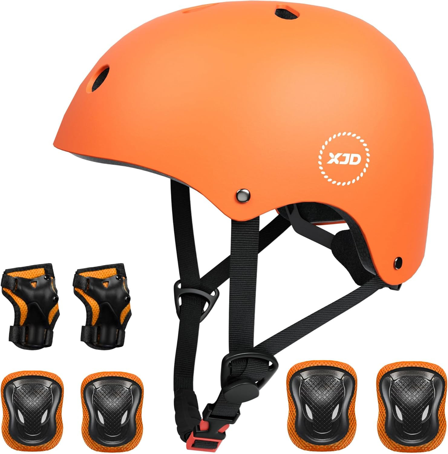 Kids Bike Helmet Protective Gear Set Knee Elbow Pads for Boy