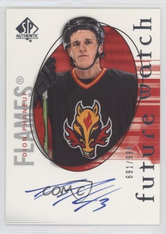 2005-06 SP Authentic Future Watch 691/999 Dion Phaneuf #140 Auto 1o3