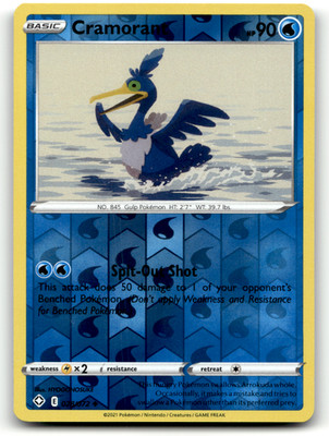 Cramorant 028/072 Reverse Holo Uncommon Shining Fates LP