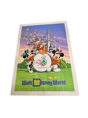 ウォルト・ディズニーワールド 25周年 マジカルイヤーズ 1996年 ポスター Walt Disney World 25th Anniversary Magical Years Poster Mickey