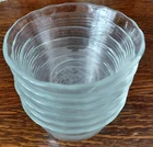 Pyrex #463A Glass Scalloped Edge Custard Cups THICK GLASS 6 oz Set of 8 Vintage