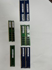 Lot of 9 Desktop RAM Memory DDR4 DDR3 DDR2 Samsung SK Hynix Ramaxel Transcend