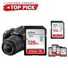 SD Card 16GB 32GB 64GB 128GB 256GB 400GB 1TB V10 A1 Full Size Flash Memory for