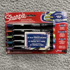 Sharpie Creative Markers Acrylic Bullet Tip 5 Ct Earth Tones Multicolor Set New