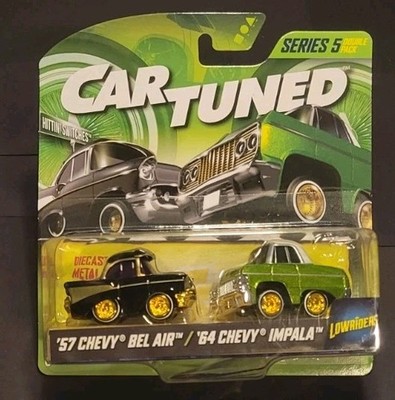  CARTUNED Series 5 '57 Bel Air / '64 Impala Lowriders 2pc Diecast MGA 