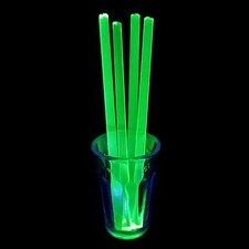 Lampwork 6" uranium yellow Glow Art installation craft glass rods Beadmaking