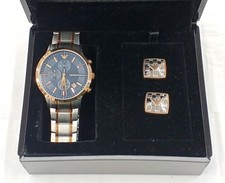 Emporio Armani AR-80025 Quartz Watch & Cufflink Set