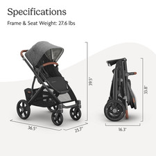 Vista V3 Stroller - Full-Size Single-To-Double Stroller System - Toddler Seat...