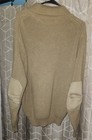 Vtg Orvis Heavy Commando Fisherman Elbow Patch Army Green Sweater Men's Medium — photo 2