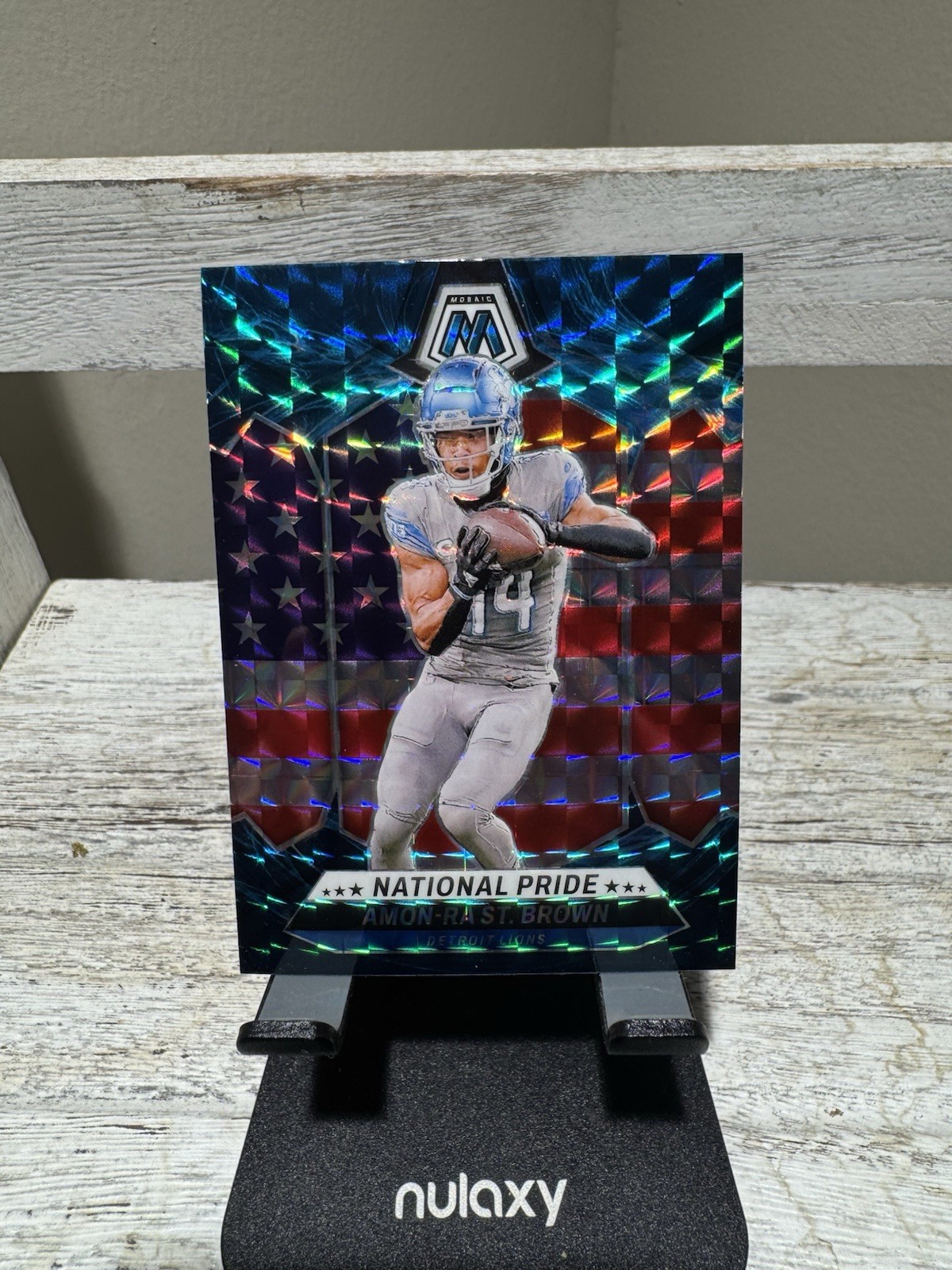 2024 Panini Mosaic - National Pride Amon-Ra St. Brown #263 Genesis Mosaic Prizm
