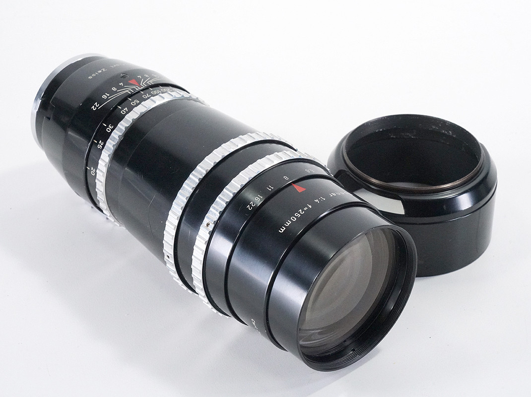 Contarexコンタレックス　Carl Zeiss Sonnar 250mm Near Mint] Carl Zeiss Sonnar 250mm f/4 Lens for Contarex mount