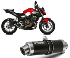 Auspuff Schalldampfer Storm By Mivv Gp Inox Schwarz Honda Cb 500 F 2019 2024