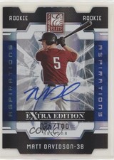 2009 Donruss Elite Extra Edition Aspirations Signatures Matt Davidson Auto 1l2