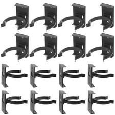 20Pcs Durable Plastic Kick Board Plinth Clips Furniture Foot Leveler Black
