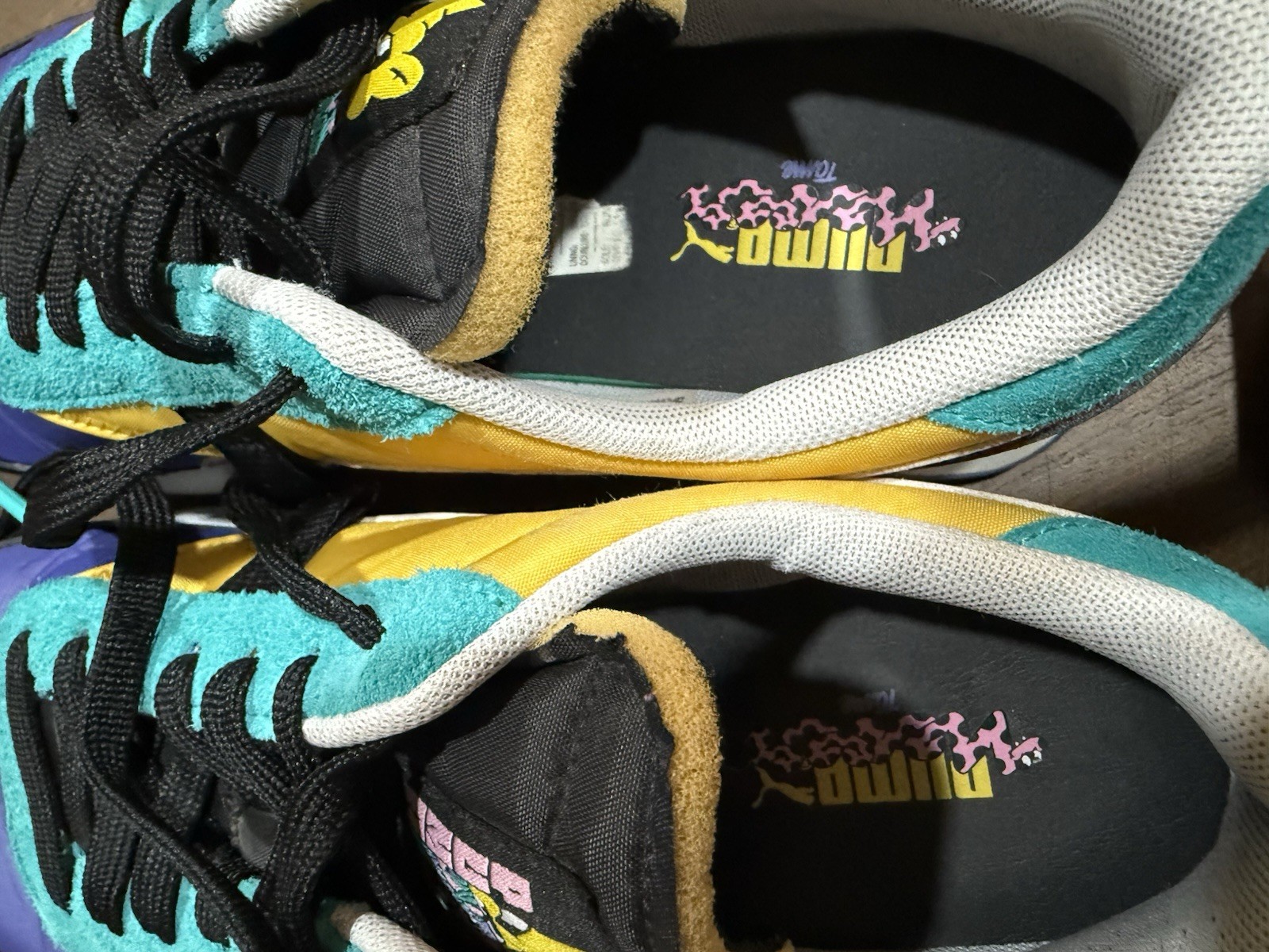 Puma x Maison Kitsuné Rider Multi-Color Rare Collab Size 10 Lightly Worn No Box image 5