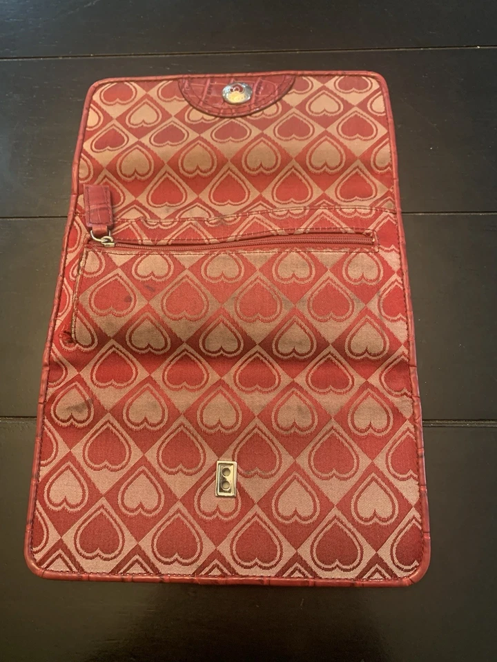 Cartera de lona/cuero Brighton Red Hearts Foto 4 de 4