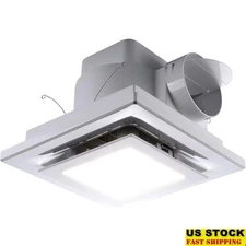 Exhaust Fan W/ LED Light 110 CFM Quiet Bathroom Ventilation Ceiling Fan New