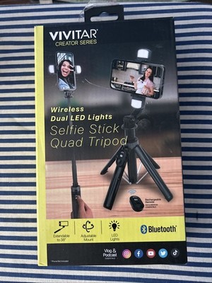 Bluehorn All in One Portable 40 Inch Aluminum Alloy Selfie Stick, Phone Tripod