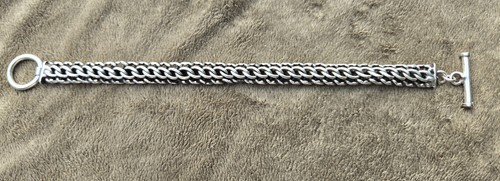 Heavy Mens Bracelet Sterling Silver - Over An Ounce Of Silver - Nice Weight
