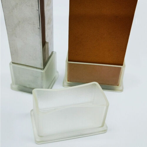 Clear PVC Rubber Tube End Caps Chair Leg Cap Pipe Hose Protector Pad Feet Cover - Picture 3 of 30