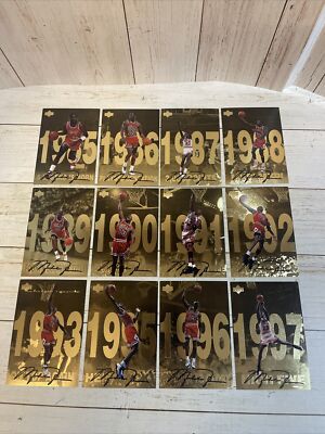 1985-1997 Michael Jordan Upper Deck Gatorade 1-12 Card Jumbo