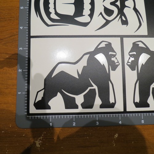Vinyl paint masking, stencil, decal for RC bodies (Gorilla Set) - Picture 4 of 4