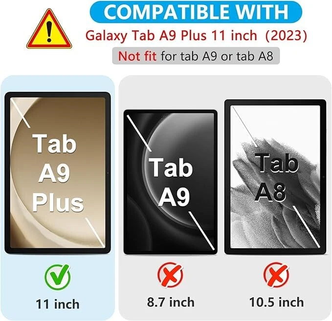 3X Tempered Glass Screen Protector For Samsung Galaxy Tab A9 Plus 11" X210/X216 - Image 2 of 4