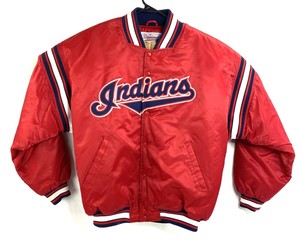 Vintage Starter Diamond Collection Cleveland Indians MLB Button Jacket Menâs XL | eBay