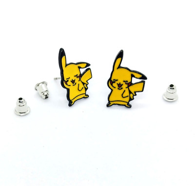 PIKACHU EARINGS Pokemon Cute Girl's Anime Gift Stud Earings