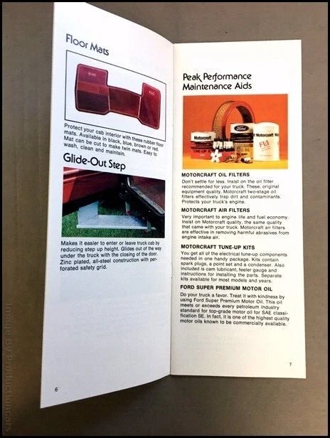 1976 Ford Vintage Factory Truck Accessories Brochure Catalog - F-100 Bronco Van Foto 3 de 4