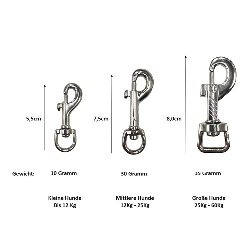 Hundeleine Biothane kleine Hunde / große Hunde verstellbar SILBERNER Haken - Bild 3 von 4