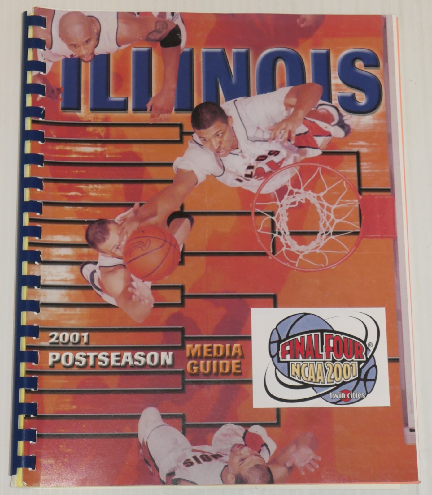 Illinois Fighting Illini basketball 2001 Postseason Media Guide Cook Bradford Mc